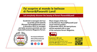 Let everybody discover the beauty of Ferrari Pavarotti&amp;Land!