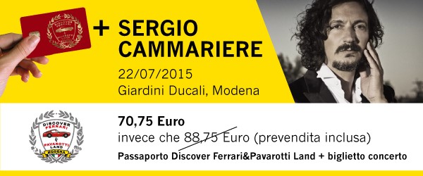 Approfitta degli sconti Discover Ferrari &amp; Pavarotti Land per i concerti di luglio!